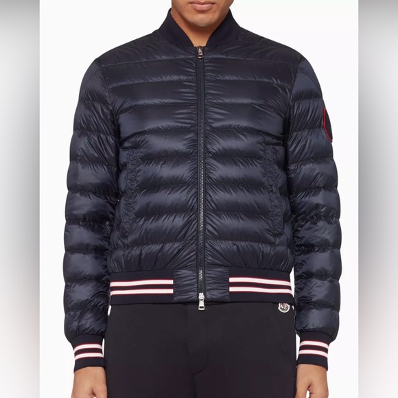 Moncler NAVY BLUE ‘Robert’ bomber jacket